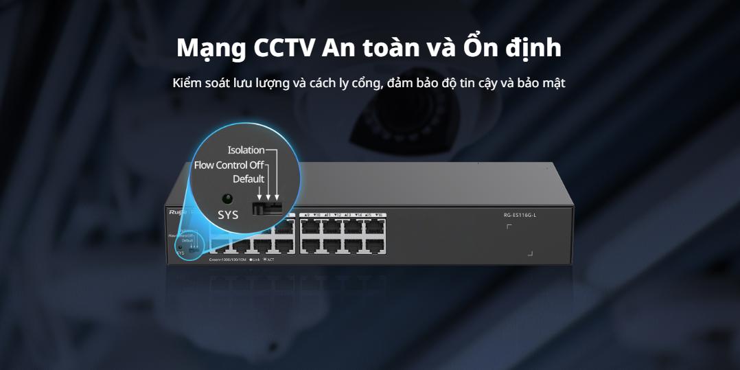 Switch RUIJIE REYEE RG-ES124G-L 24 cổng 10/100/1000BASE-T