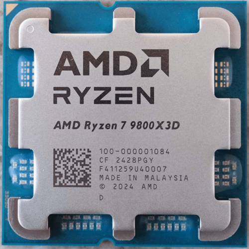 CPU AMD Ryzen 7 9800X3D (4.7 GHz Upto 5.2GHz / 104MB / 8 Cores, 16 Threads / 105W / Socket AM5) - TRAY NEW