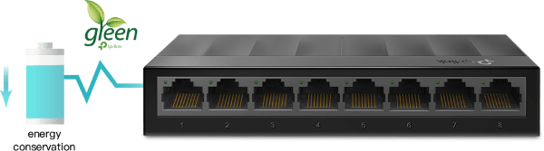 Switch TP-Link LS1008G thân thiện với môi trường