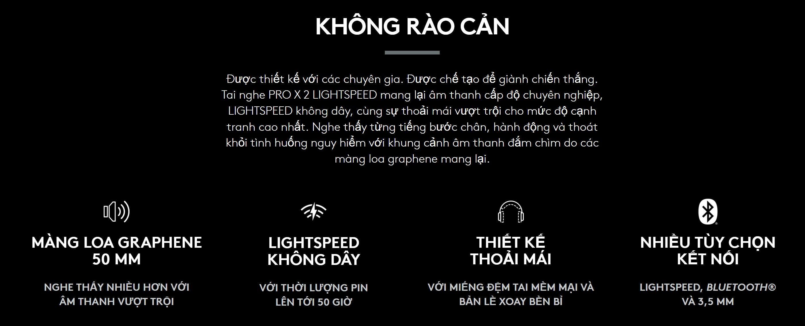 Tai nghe chơi game không dây Logitech PRO X 2 LIGHTSPEED