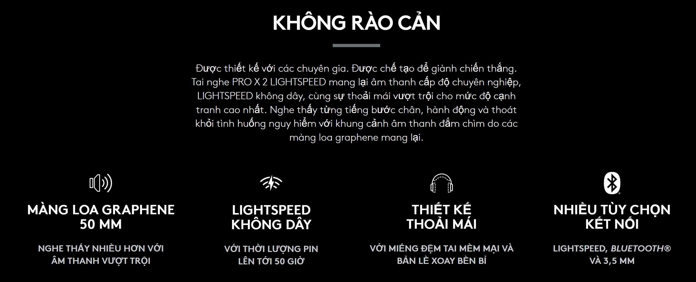 Tai nghe chơi game không dây Logitech PRO X 2 LIGHTSPEED