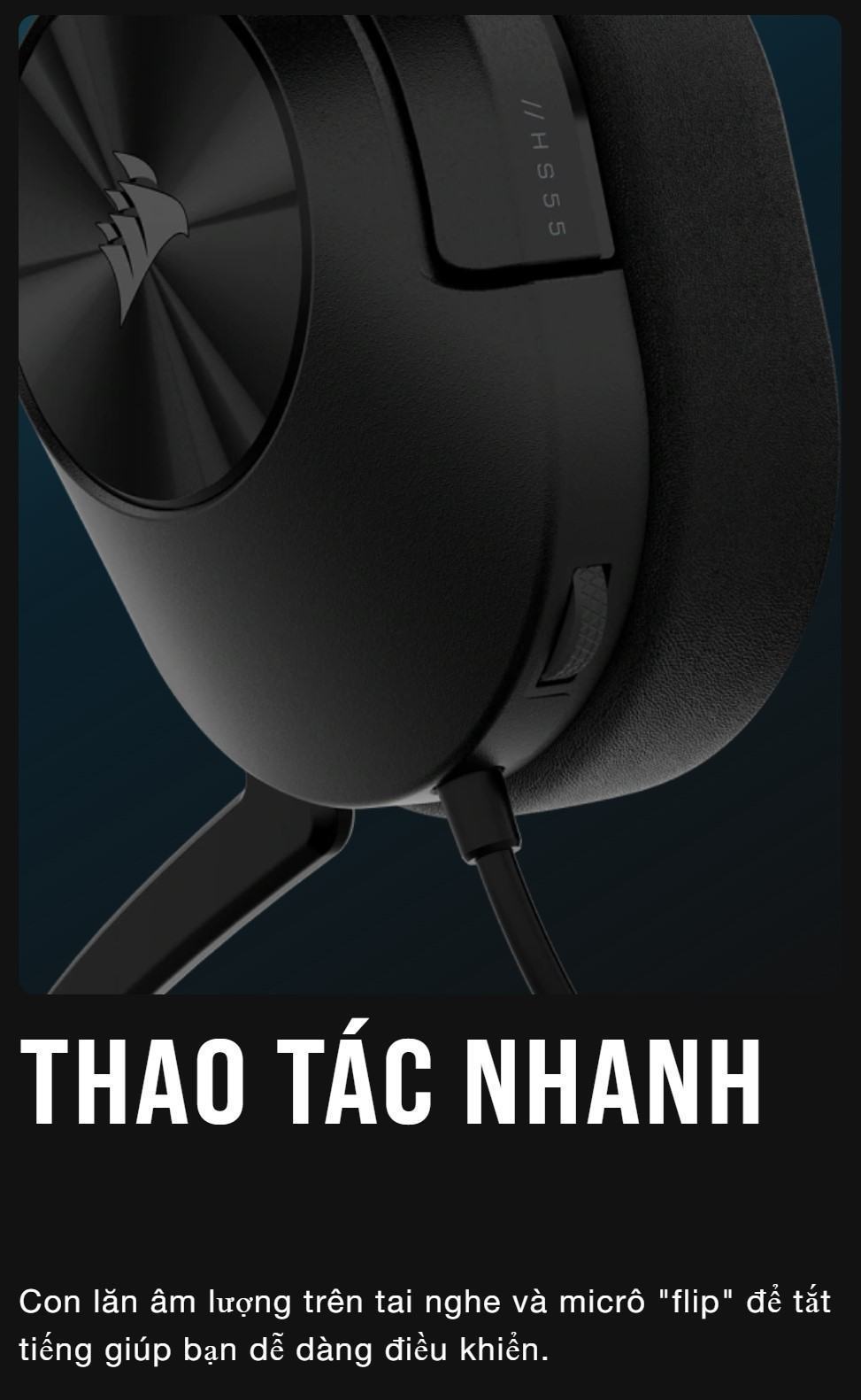 Tai nghe Corsair HS55 Stereo