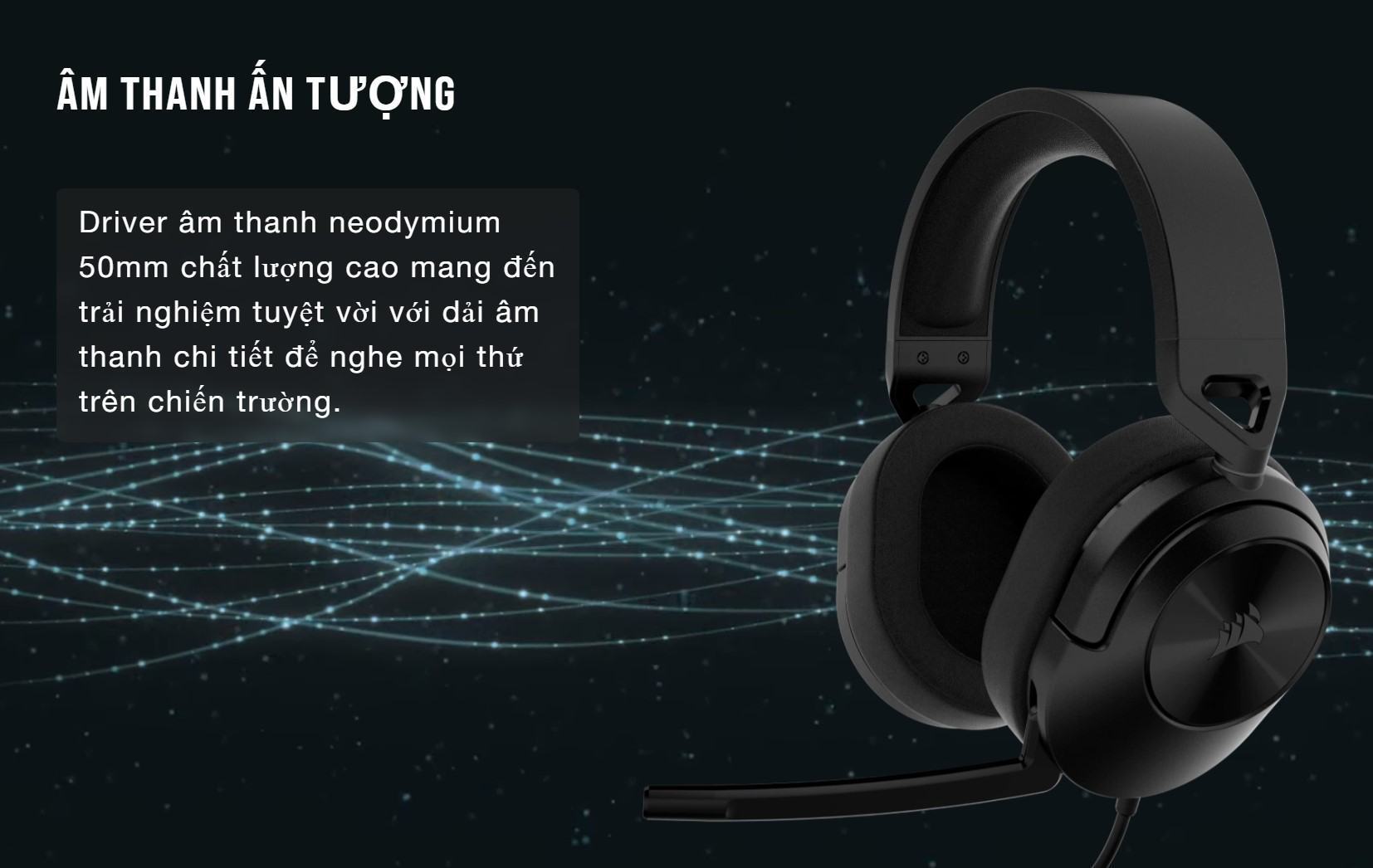 Tai nghe Corsair HS55 Stereo