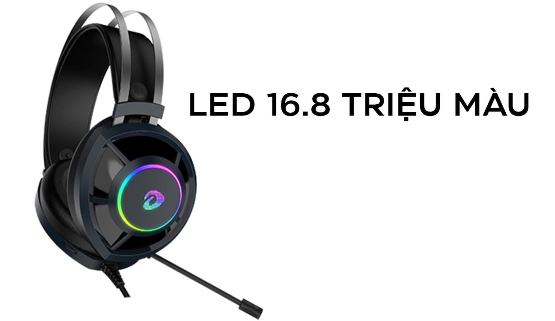 Tai Nghe Dareu EH469 RGB (USB, 7.1, LED RGB, Black)
