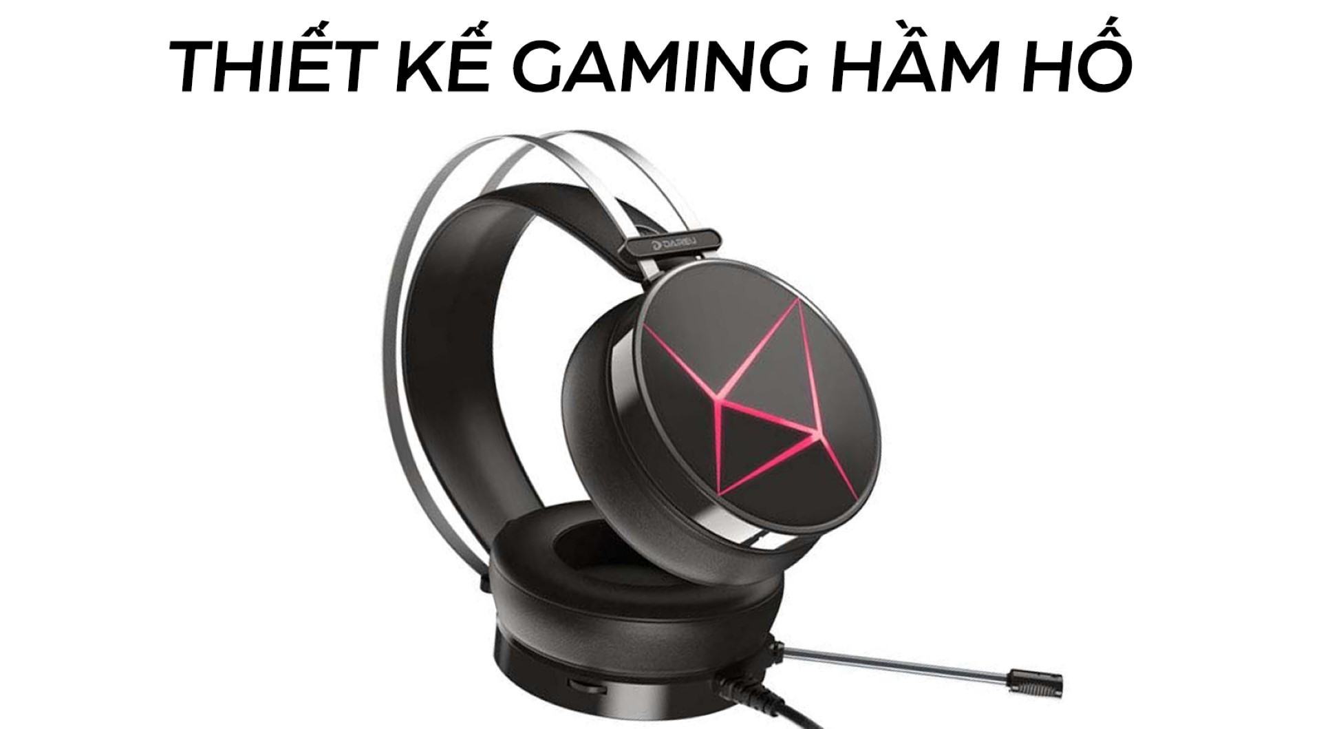 Tai nghe DareU EH722X USB 7.1 Black