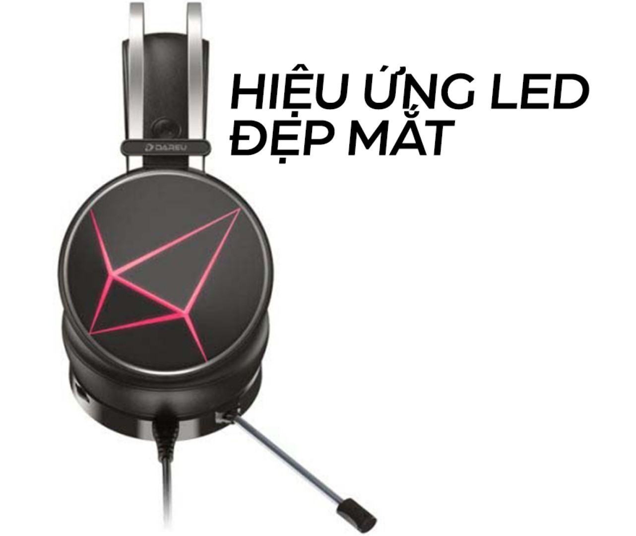 Tai nghe DareU EH722X USB 7.1 Black