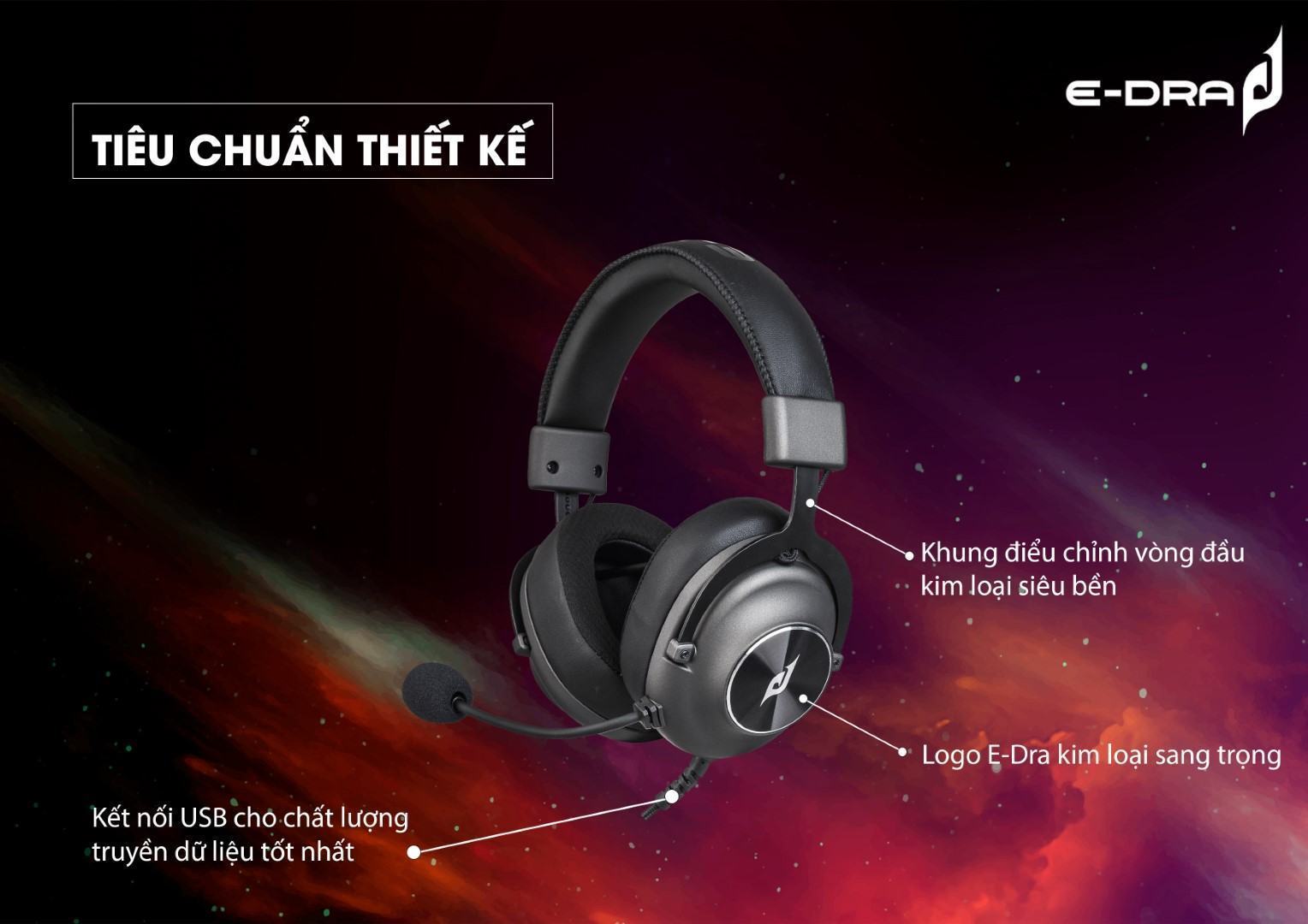 Tai nghe E-Dra EH414 Pro USB 7.1