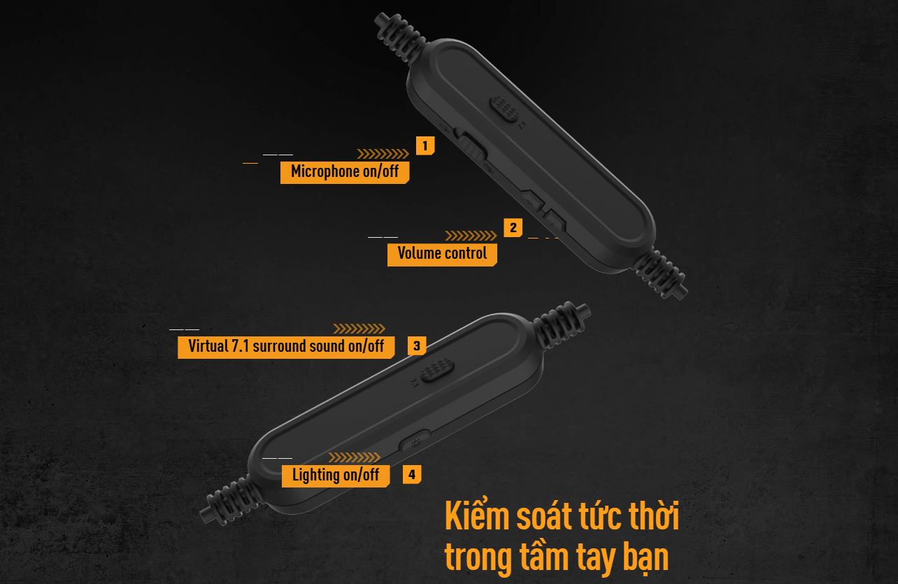 Tai nghe gaming Asus TUF GAMING H1 GEN II 9