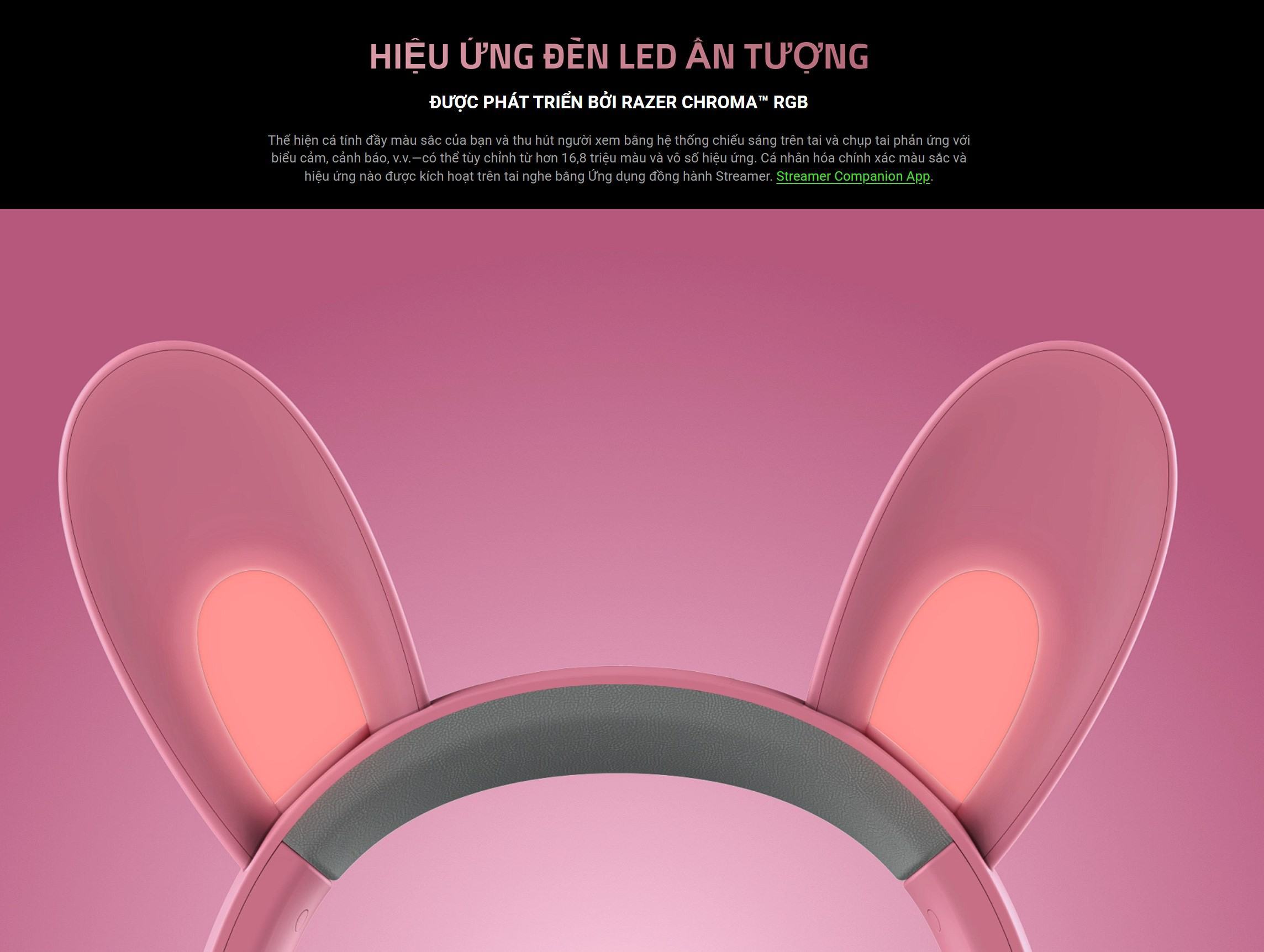 Tai nghe gaming có dây Razer Kraken Kitty V2 Pink _ RZ04-04730200-R3M1