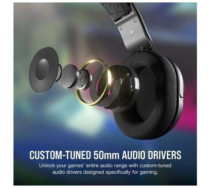 Tai nghe Gaming Corsair HS35 V2 Carbon (Jack 3.5mm)  2