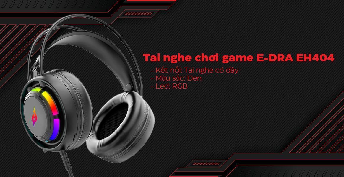 Tai nghe gaming Edra EH404 USB LED RGB