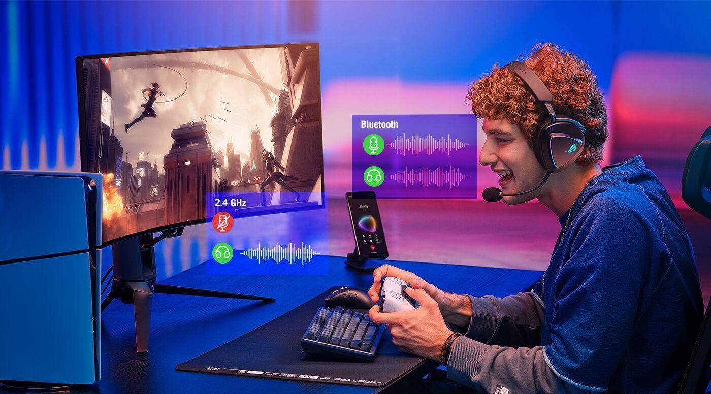 Tai nghe Gaming không dây ASUS ROG Delta II 4