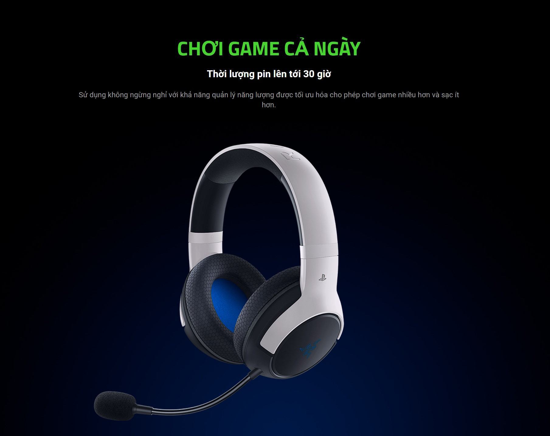 Tai nghe gaming không dây Razer Kaira HyperSpeed - Licensed PlayStation 5 _ RZ04-03980200-R3A1