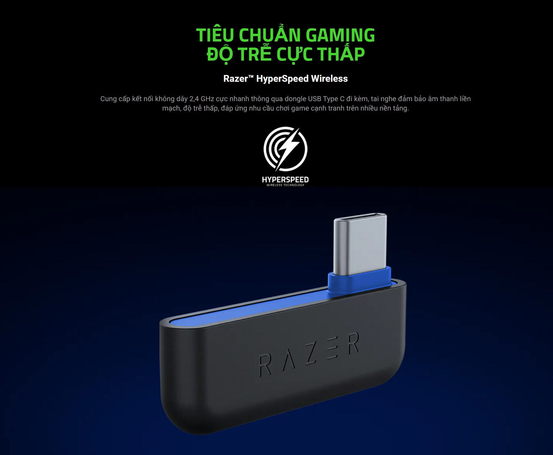 Tai nghe gaming không dây Razer Kaira Pro HyperSpeed - Licensed PlayStation 5 (RZ04-04030200-R3A1)