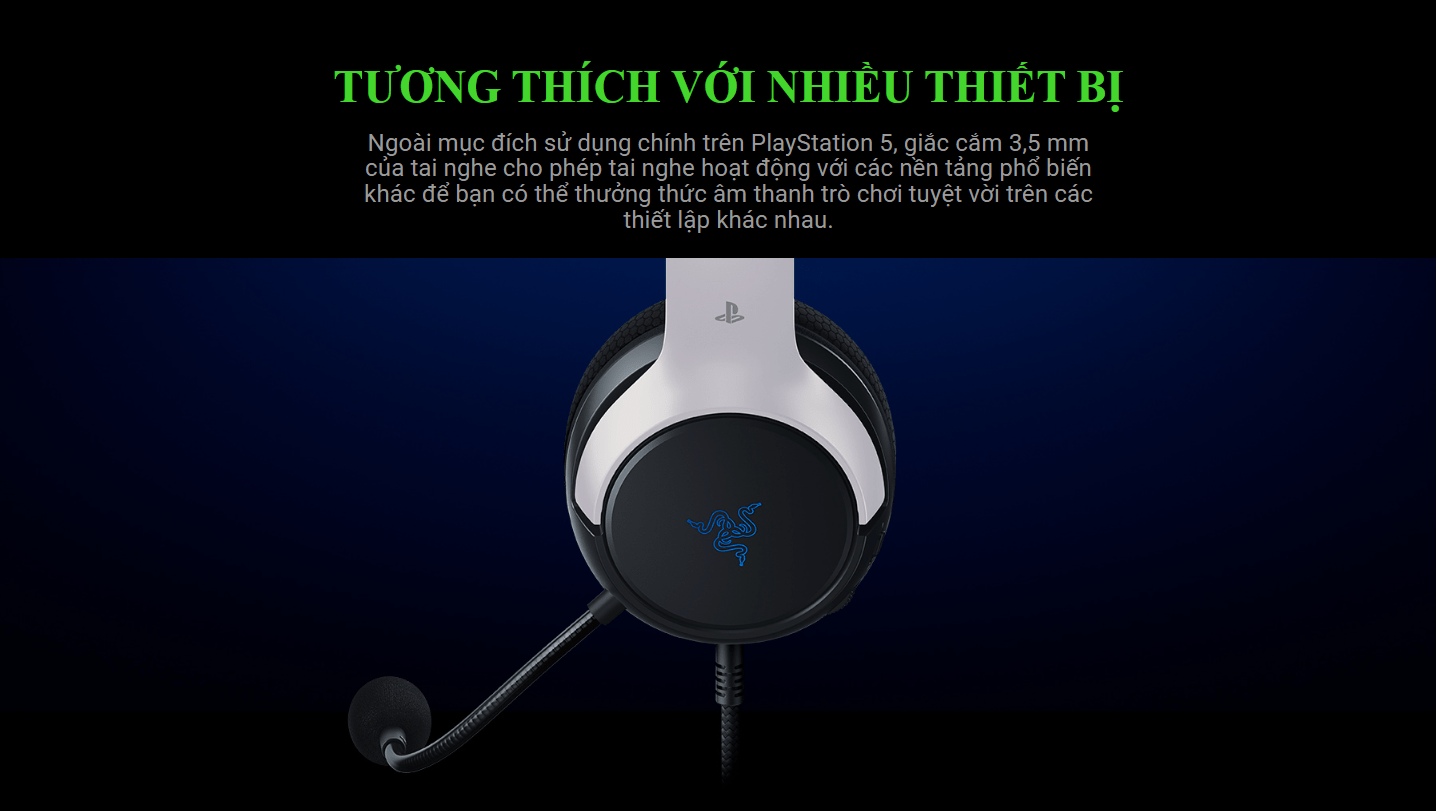 Tai nghe Gaming Razer Kaira X-Licensed PlayStation 5 Wired 7