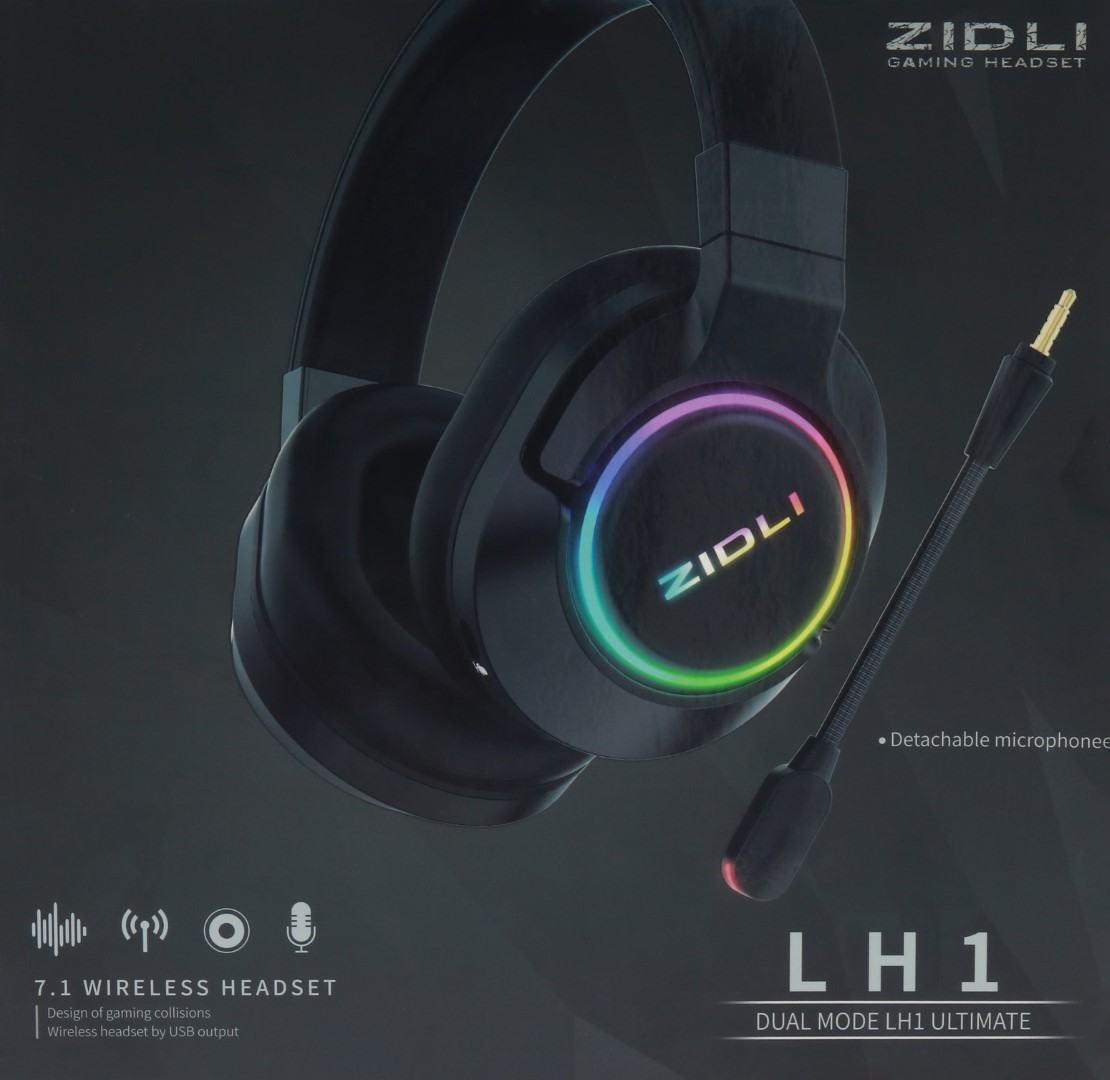 Tai nghe không dây Gaming Zidli LH1 Ultimate (7.1, 2.4G, LED RGB)