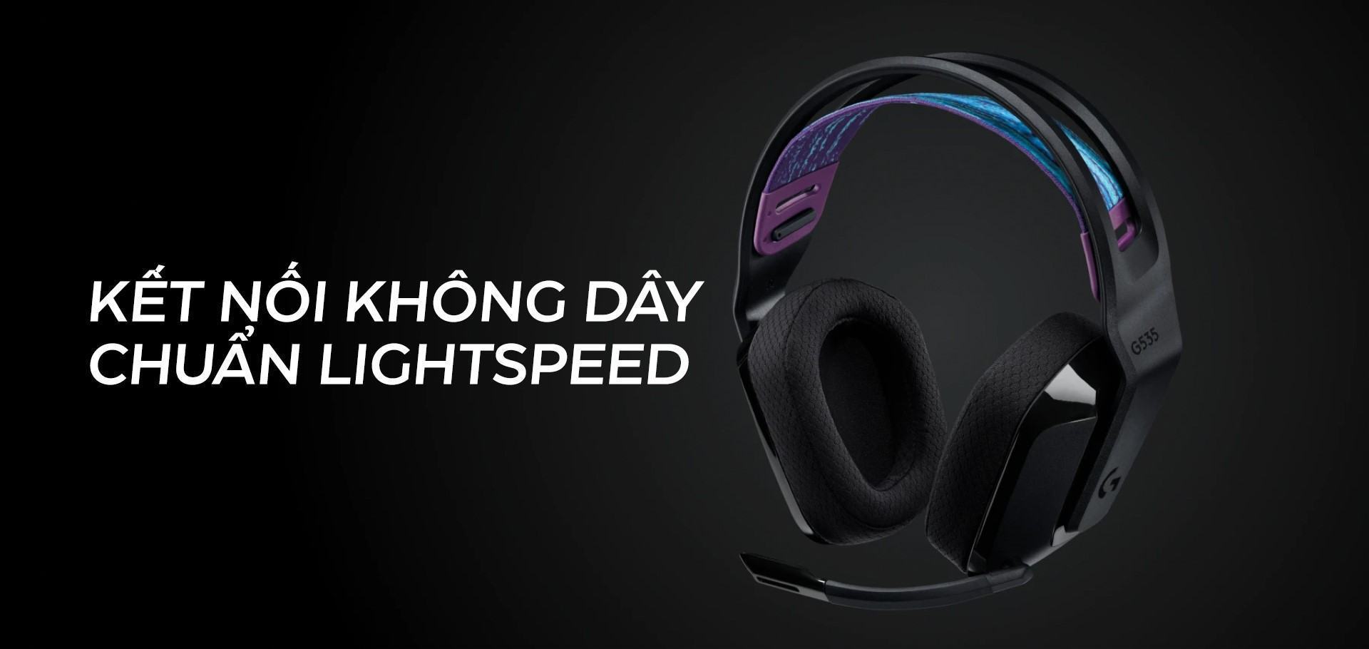 Tai nghe không dây Logitech G535 Lightspeed wireless Black