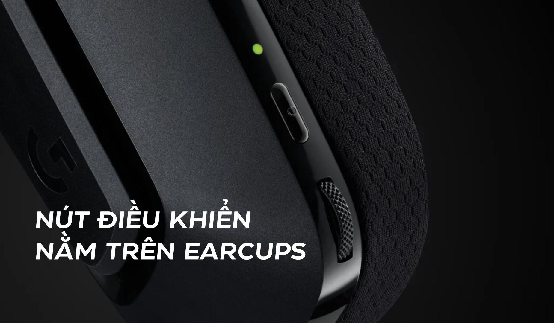 Tai nghe không dây Logitech G535 Lightspeed wireless Black