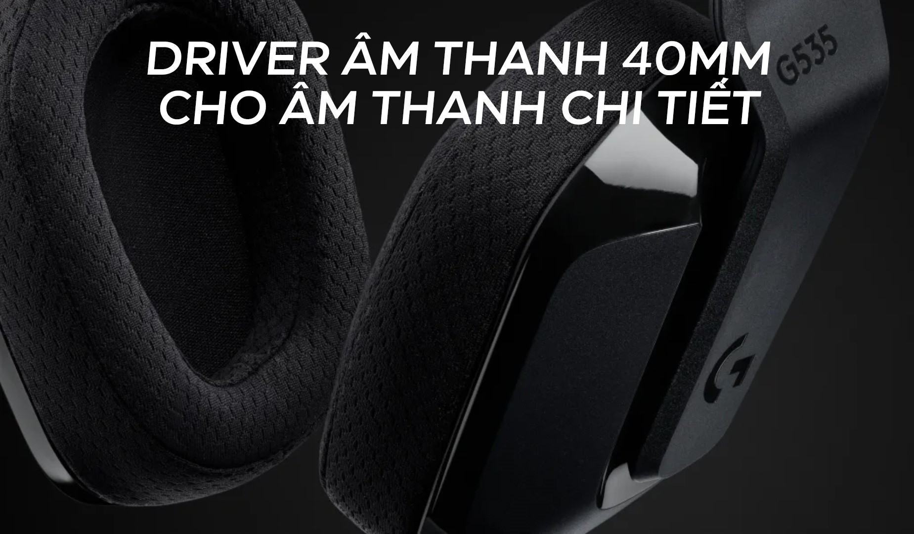 Tai nghe không dây Logitech G535 Lightspeed wireless Black