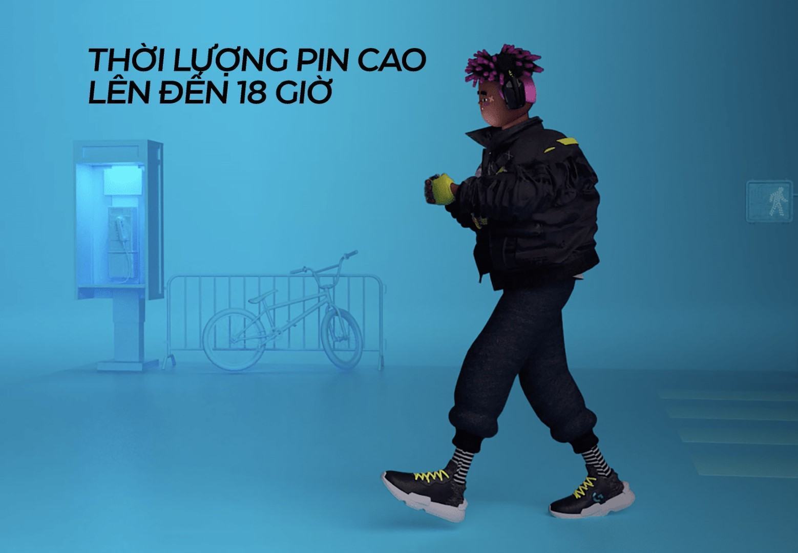 Tai nghe Logitech G435 LightSpeed Wireless White