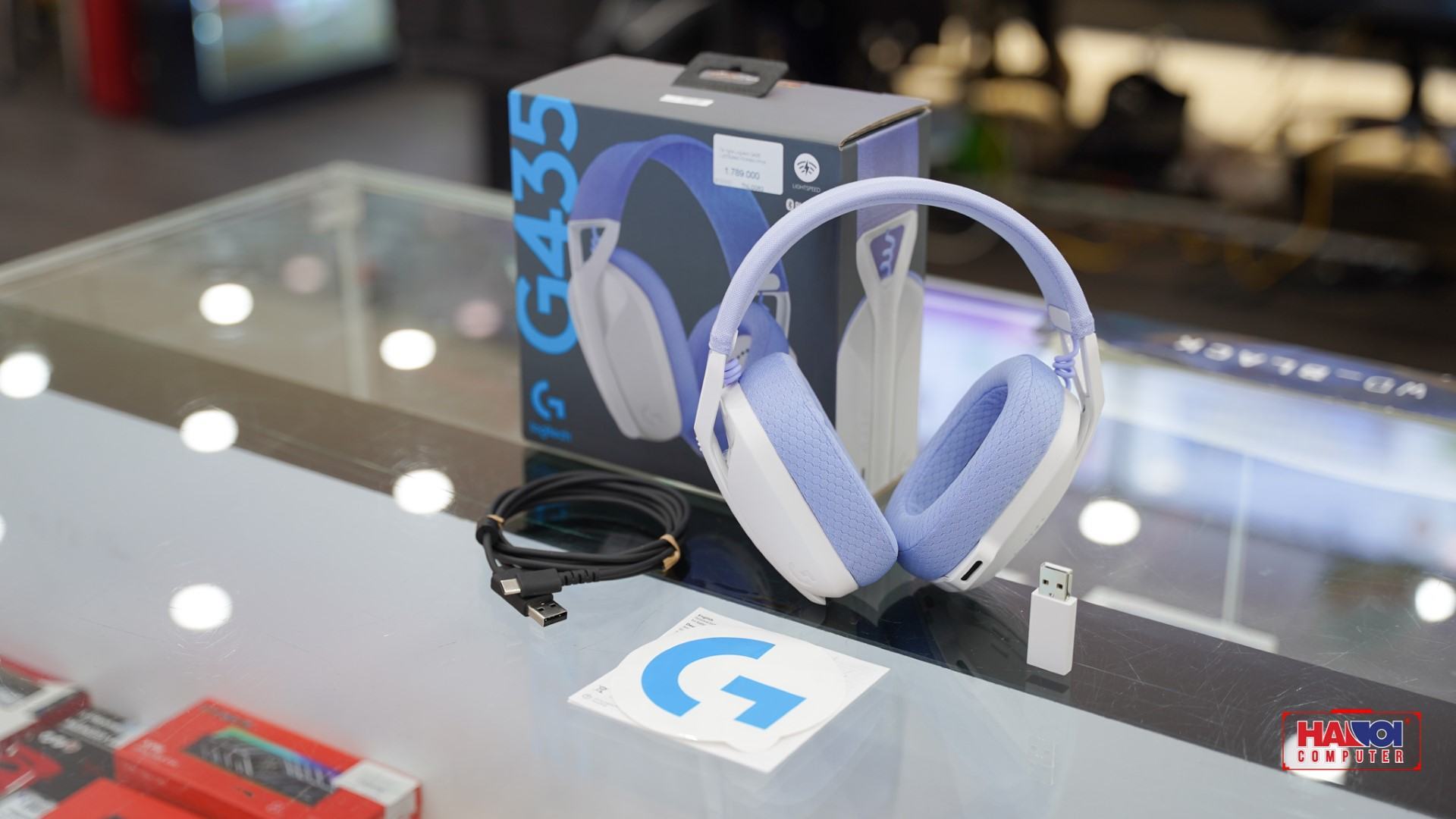 Tai nghe Logitech G435 LightSpeed Wireless White