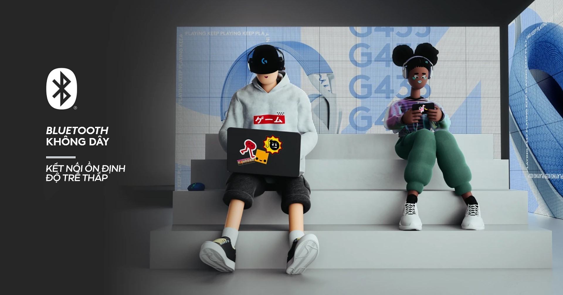 Tai nghe Logitech G435 LightSpeed Wireless White