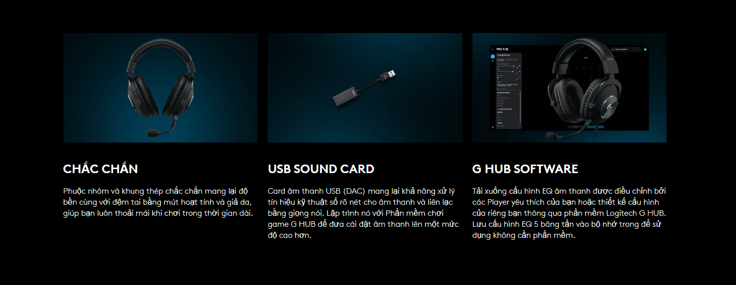 Tai nghe Logitech Pro X SE Black (981-001472) 4