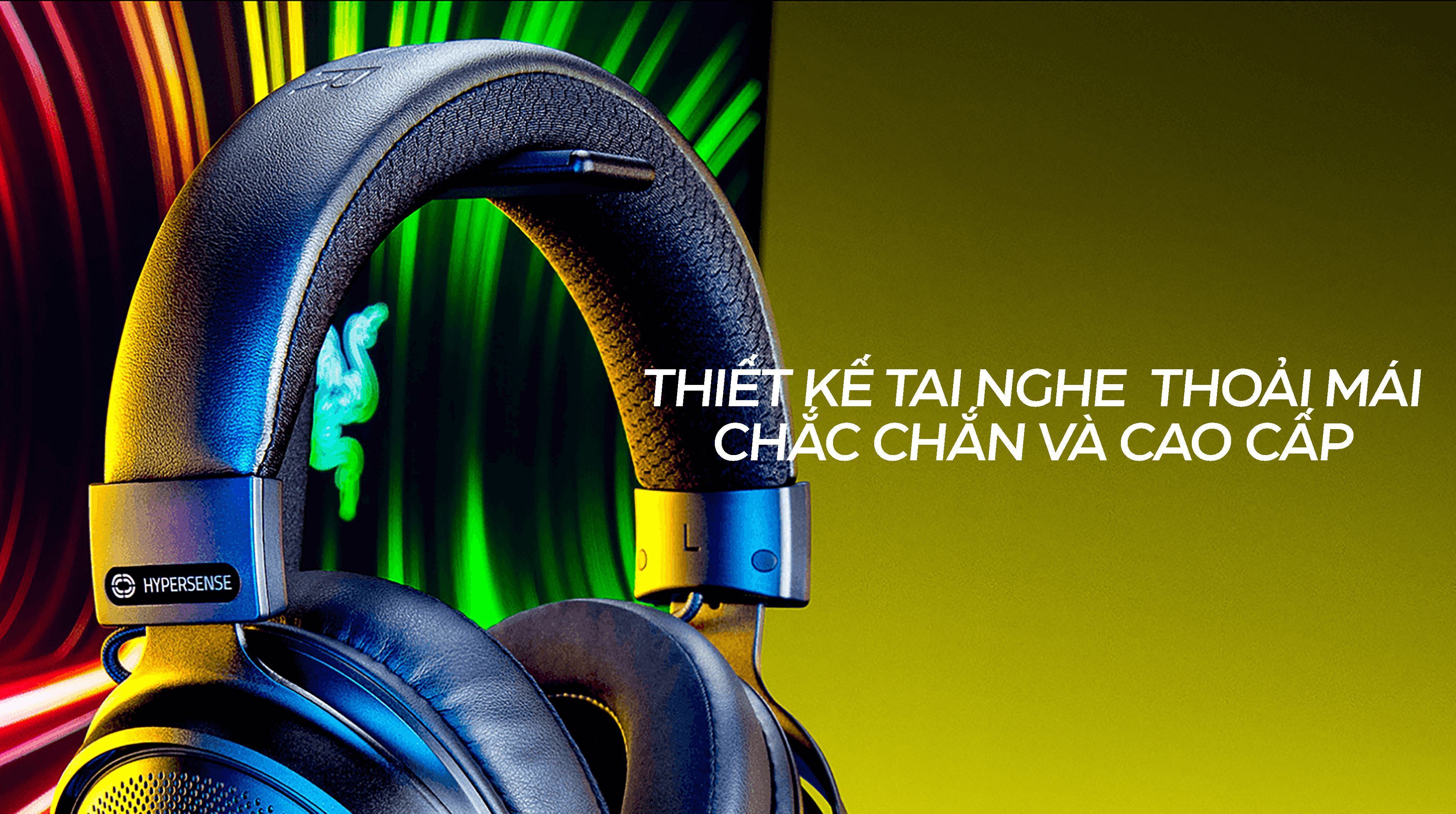 Tai nghe Razer Kraken V3 HyperSense-Wired USB_RZ04-03770100-R3M1