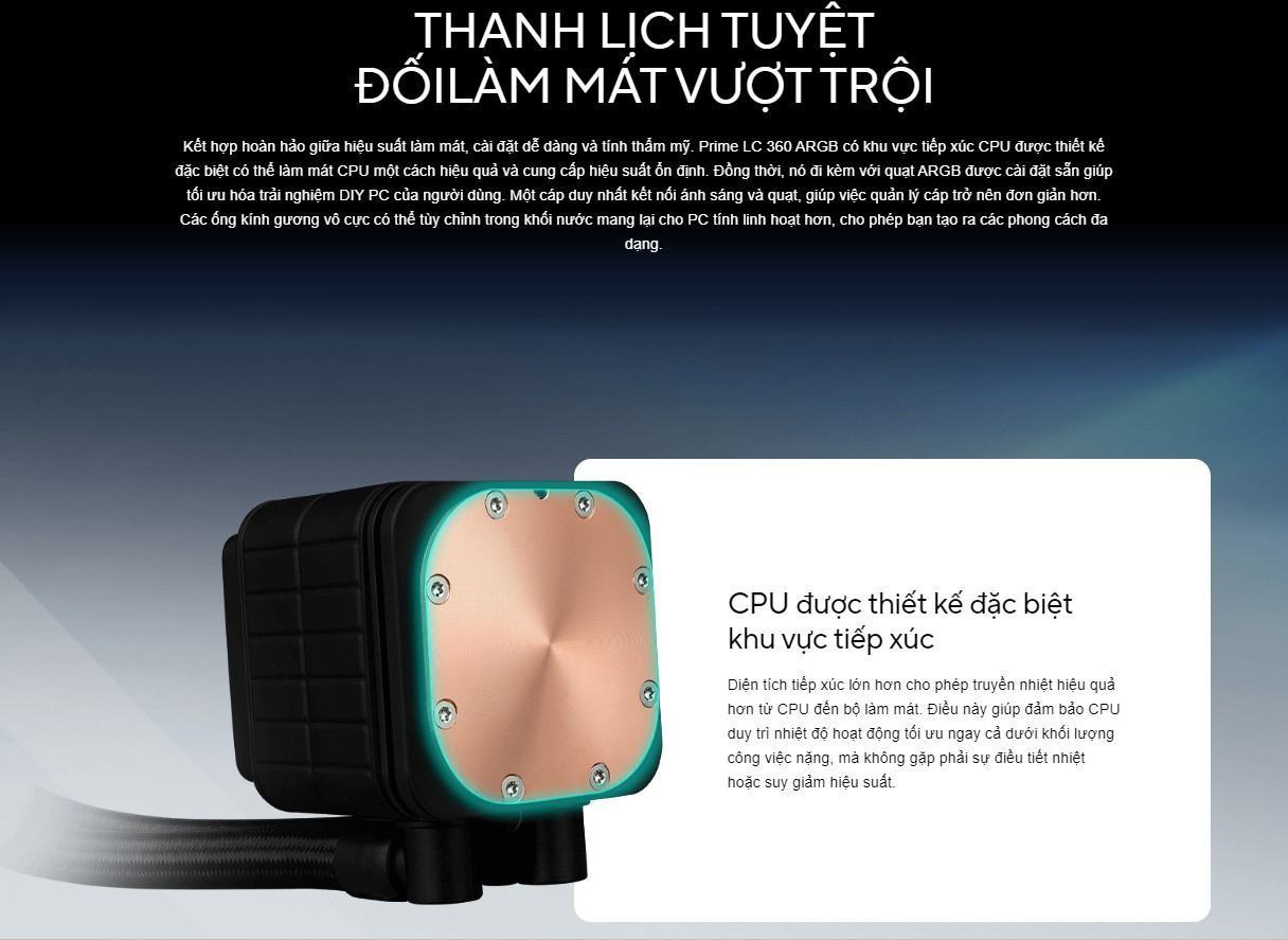 tan nhiet nuoc asus asus prime lc 360