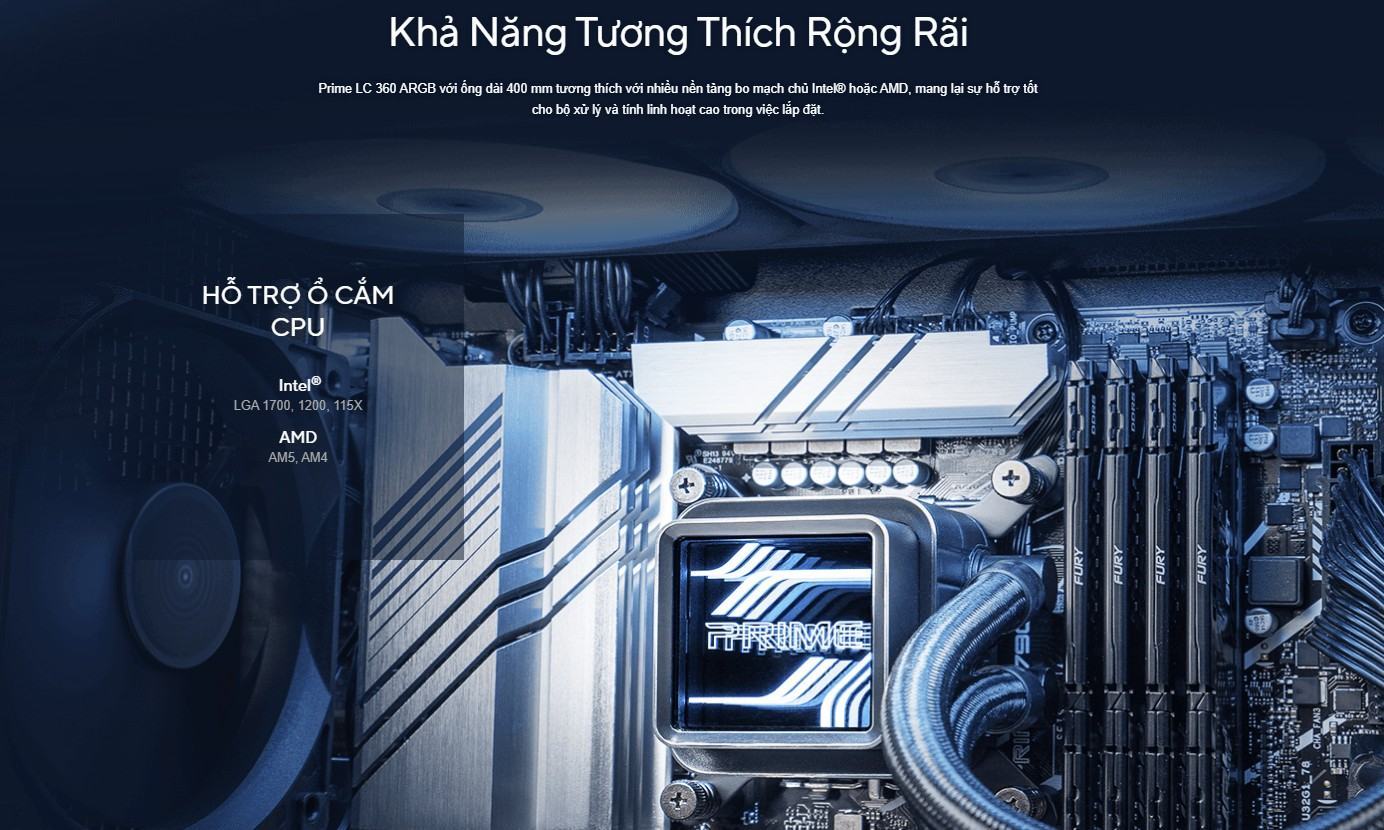 tan nhiet nuoc asus asus prime lc 360