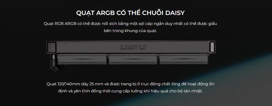 Tản nhiệt nước LIAN LI GALAHAD II LCD SL-INF 360 White