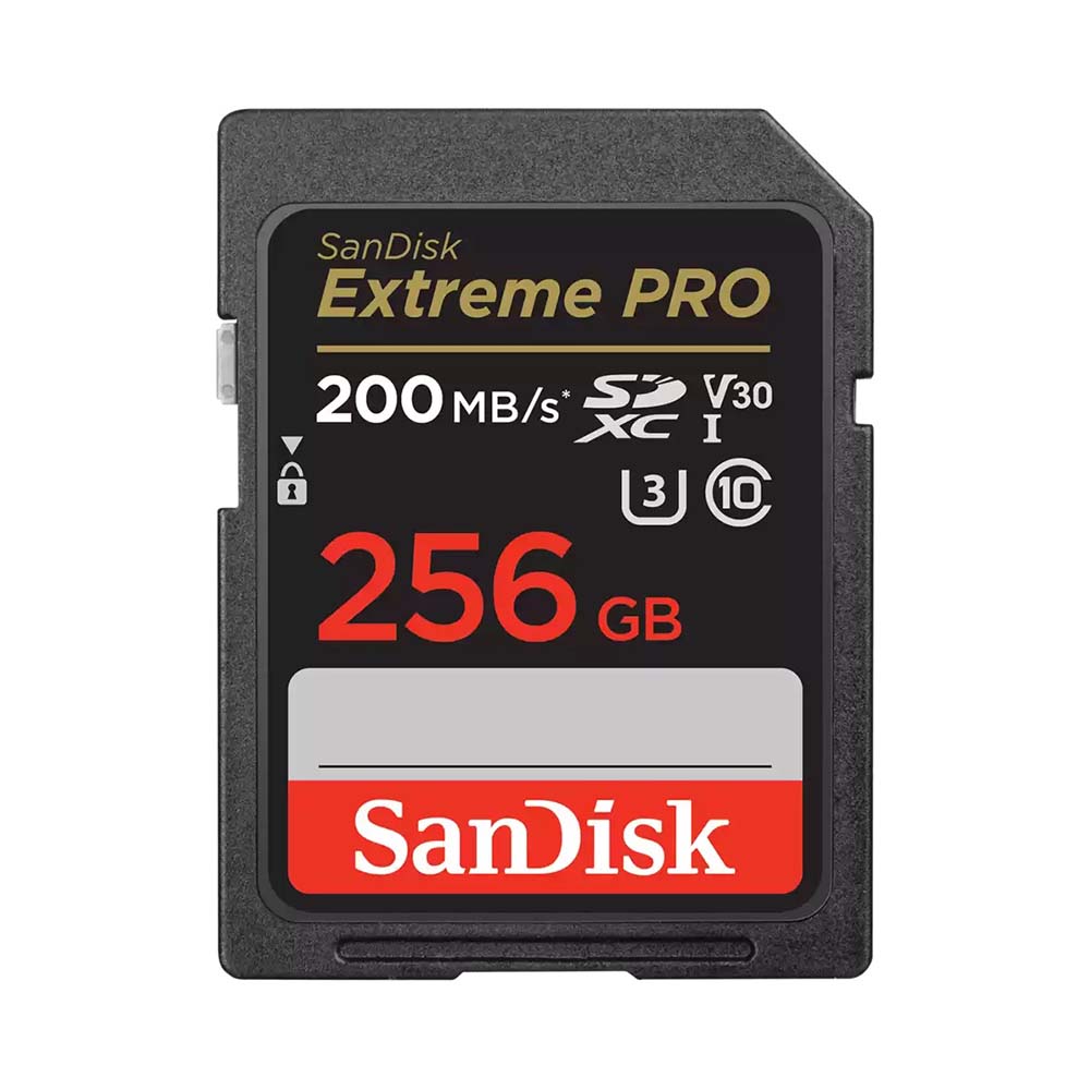 Thẻ nhớ Sandisk 256GB SDXC Extreme Pro, 200MB/s R, (SDSDXXD-256G-GN4IN)