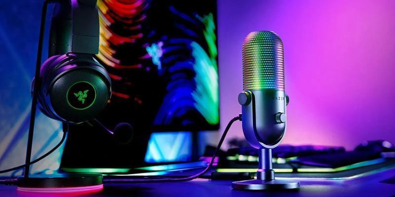 Thiết bị thu âm Razer Seiren V3 Chroma - Quartz Edition (RZ19-05060300-R3M1) 1