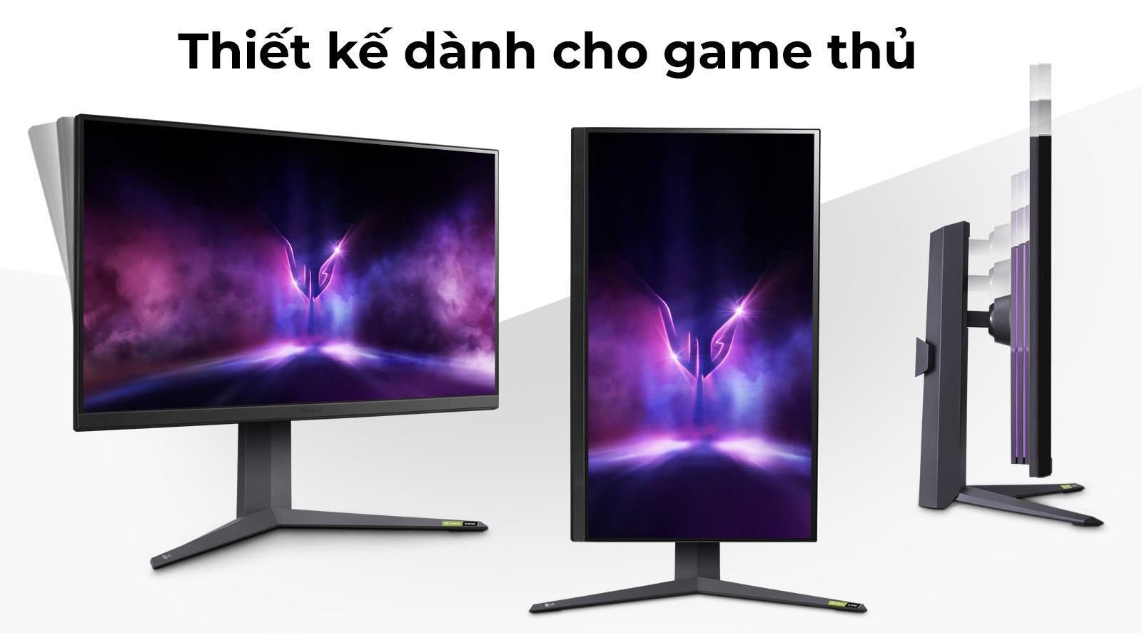 Màn hình Gaming LG 27GR93U-B thiết kế