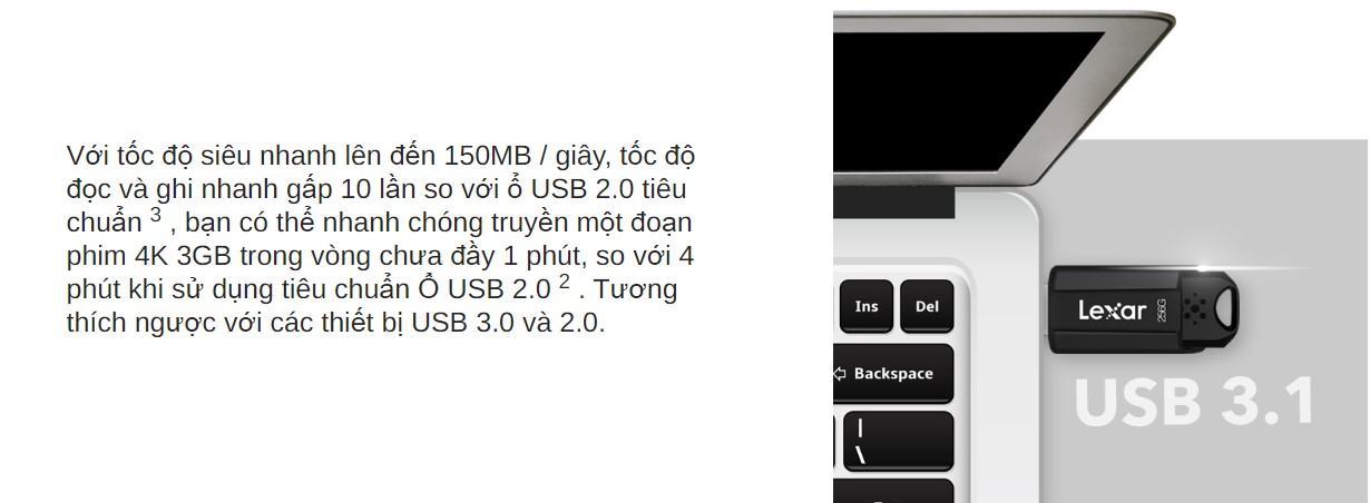 USB Lexar JumpDrive S80 USB 3.1