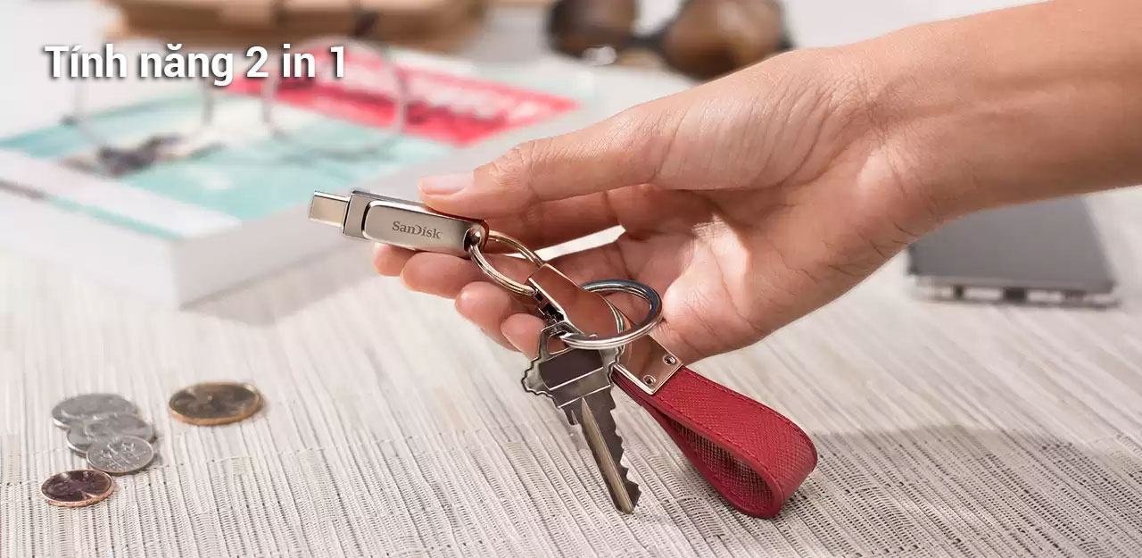 USB SanDisk 1TB USB Type C Ultra Dual Drive Luxe OTG SDDDC4-1T00-G46