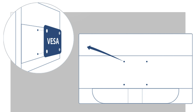 vesa-mount Màn hình AOC Q27B3CF2/74 ảnh 9