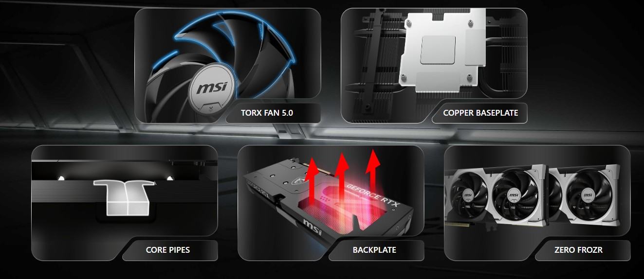 Hệ thống tản nhiệt TORX Fan 5.0 – Vận hành êm ái, bền bỉ