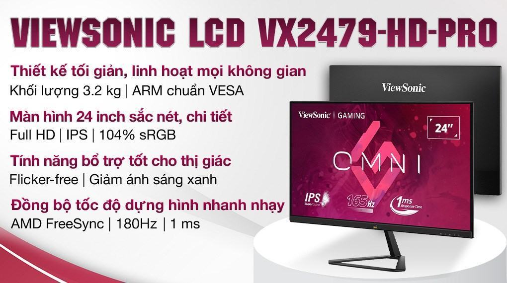 vi vn viewsonic vx2479hdpro 24 f