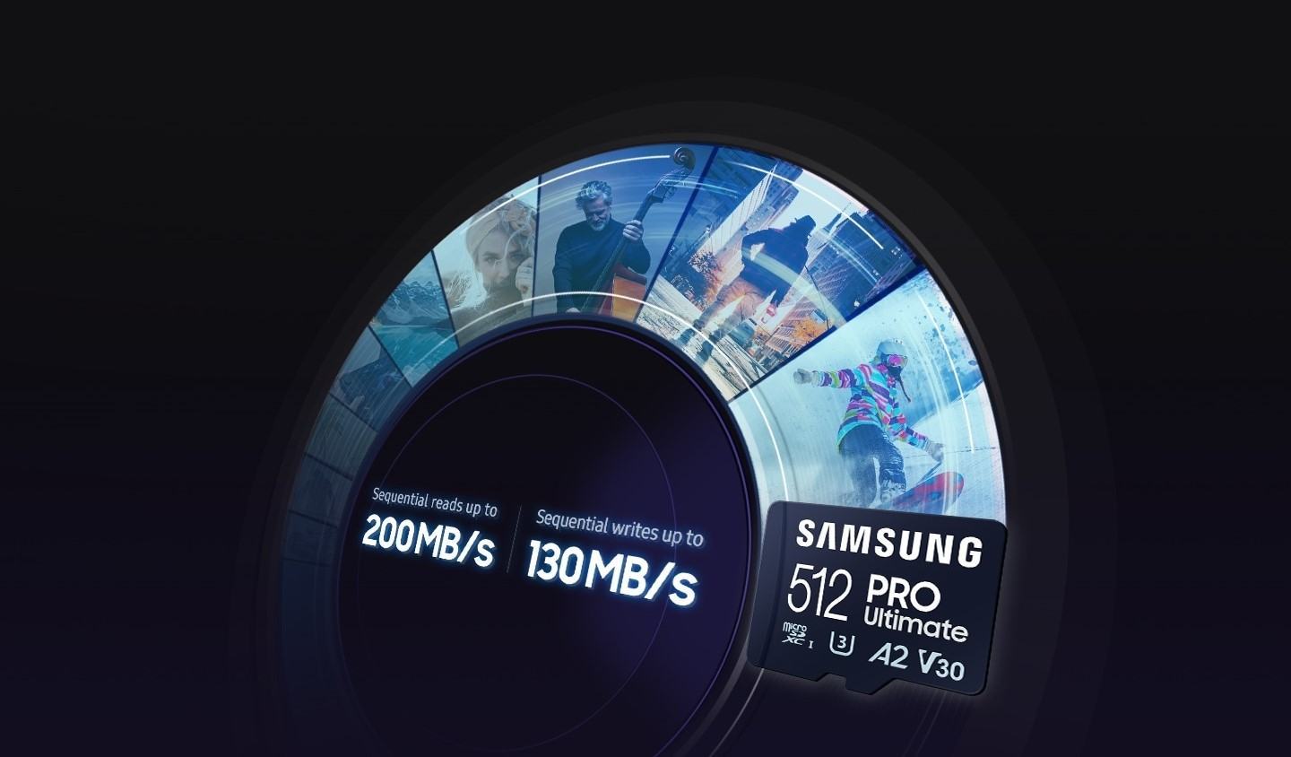 Thẻ nhớ MicroSD Samsung PRO Ultimate - 128GB Class3, U3, V30, A2 ảnh 2