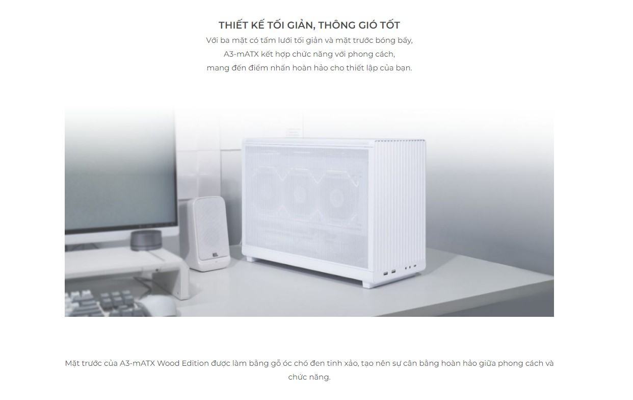 vo case lian li a3 black wood matx mid tower mau