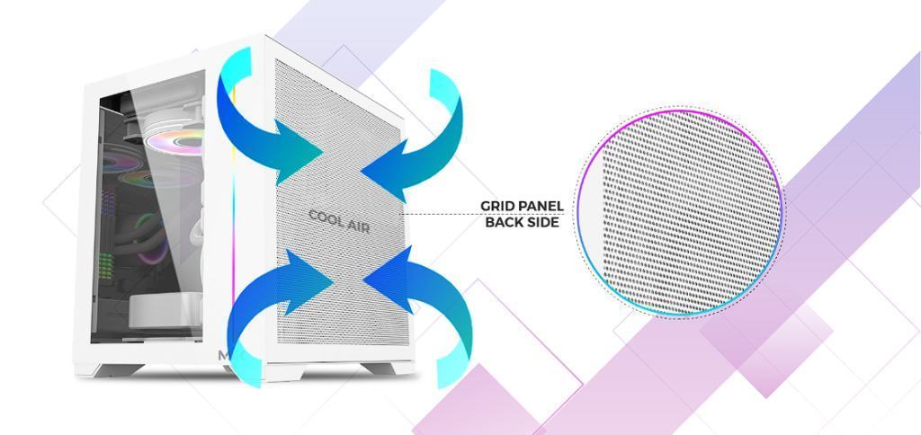 vo case mikmik lv12 mini flow white matx mid tower mau trangmota4