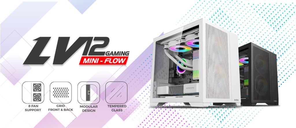 vo case mikmik lv12 mini flow white matx mid tower mau trangmota6